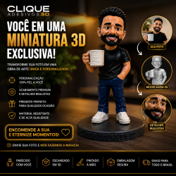 Miniatura 3D Personalizada 14cm - Pintura Artesanal
